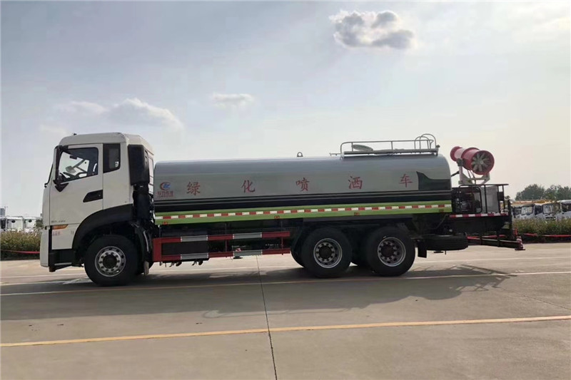 東風(fēng)天龍后八輪20噸噴霧車，國六綠化噴灑車